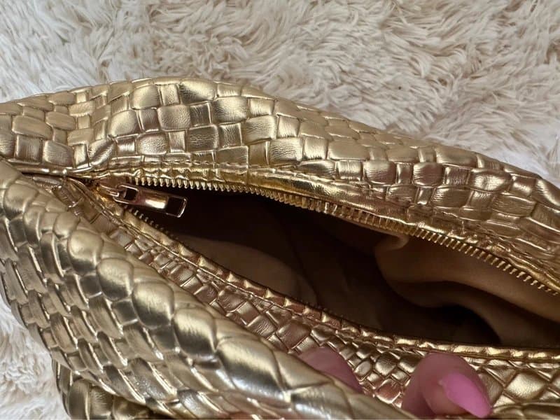 ASOS ASOS metallic gold handbag