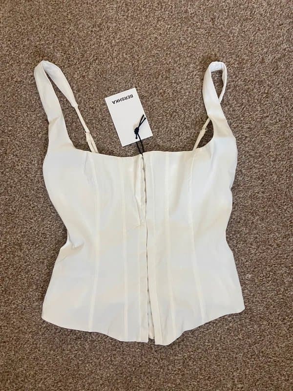 Bershka Bershka cream corset top