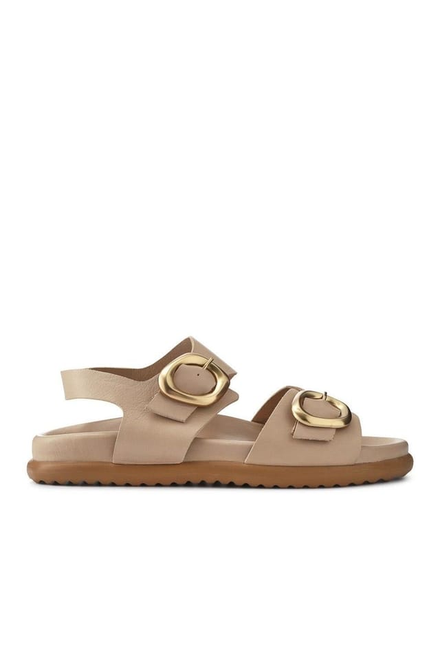 Jones Bootmaker Jones Bootmaker Women's Juneau Buckled Sandals in Beige - 2