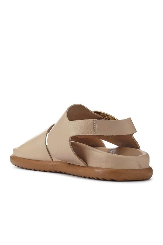 Jones Bootmaker Jones Bootmaker Women's Juneau Buckled Sandals in Beige - 3