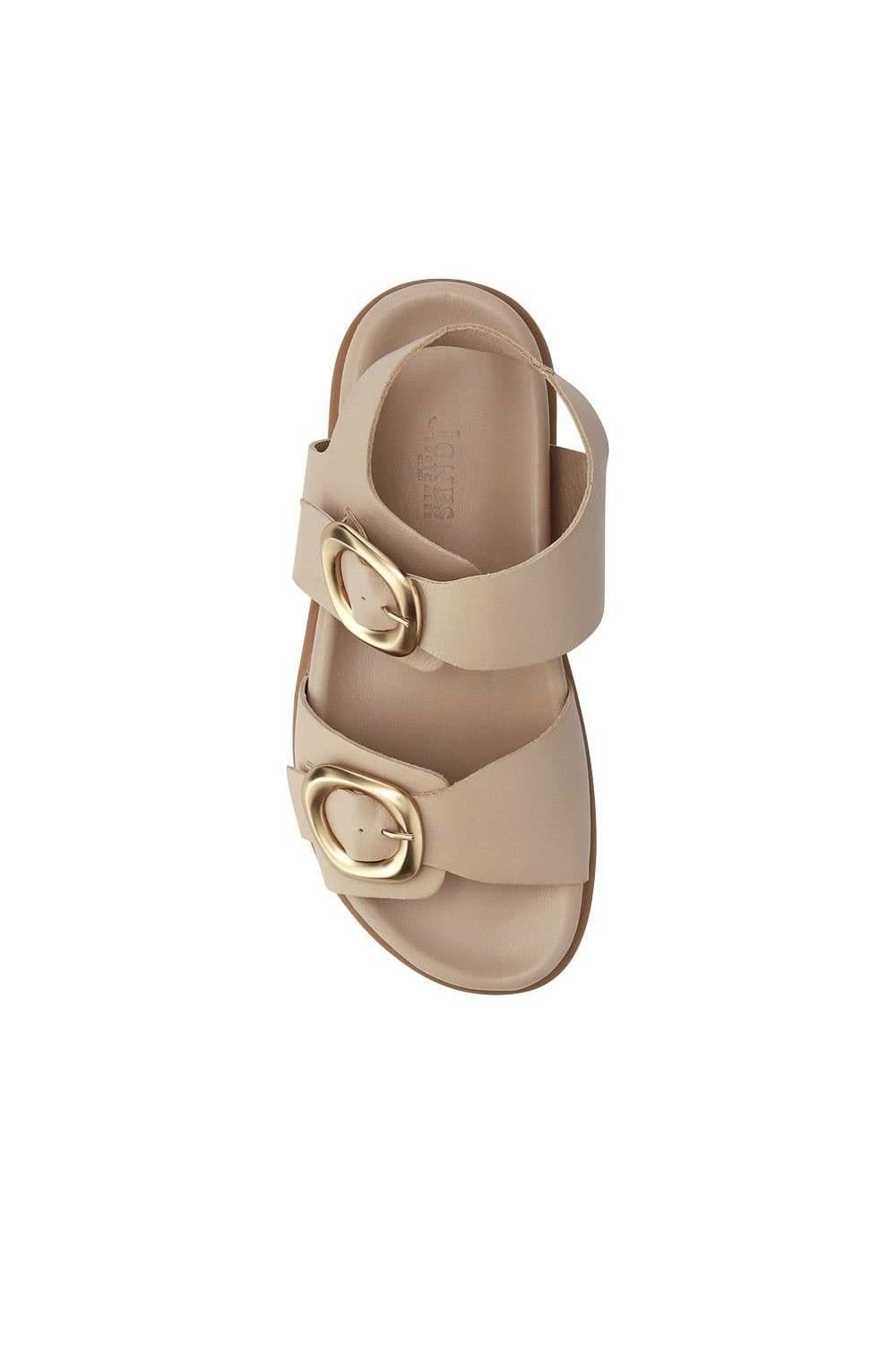 Jones Bootmaker Jones Bootmaker Women's Juneau Buckled Sandals in Beige - 4