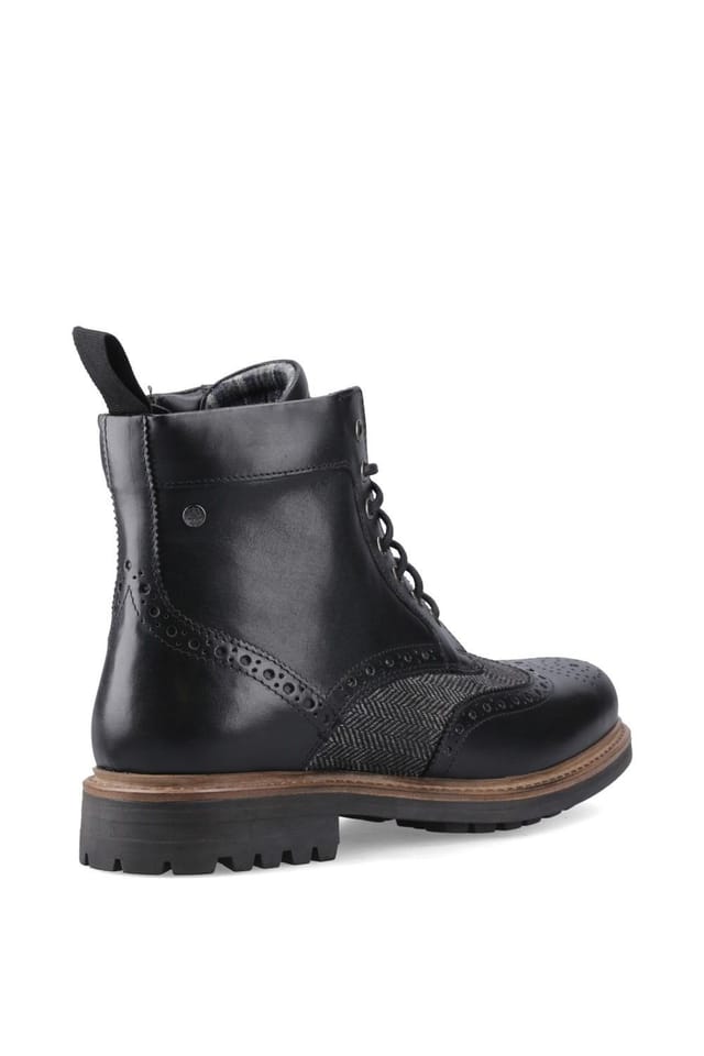 Hunter Hunter Men's Loch Brogue Ankle Boot in Black - 2