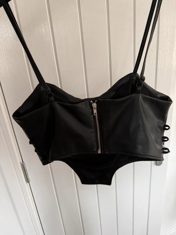 ASOS Leather corset with hook detail Asos luxe - 1