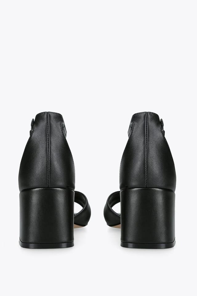 Steve Madden STEVE MADDEN Women's 'Fergie Black' Leather Sandals in Black - 3