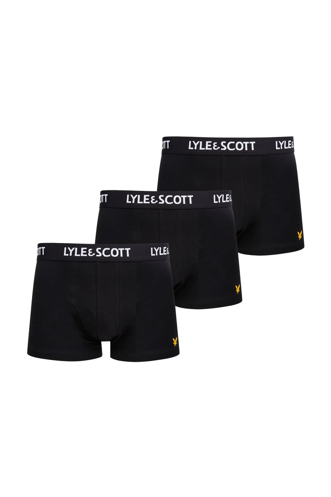 Lyle & Scott Lyle & Scott Men's Barclay 3 Pack Core Trunks Black