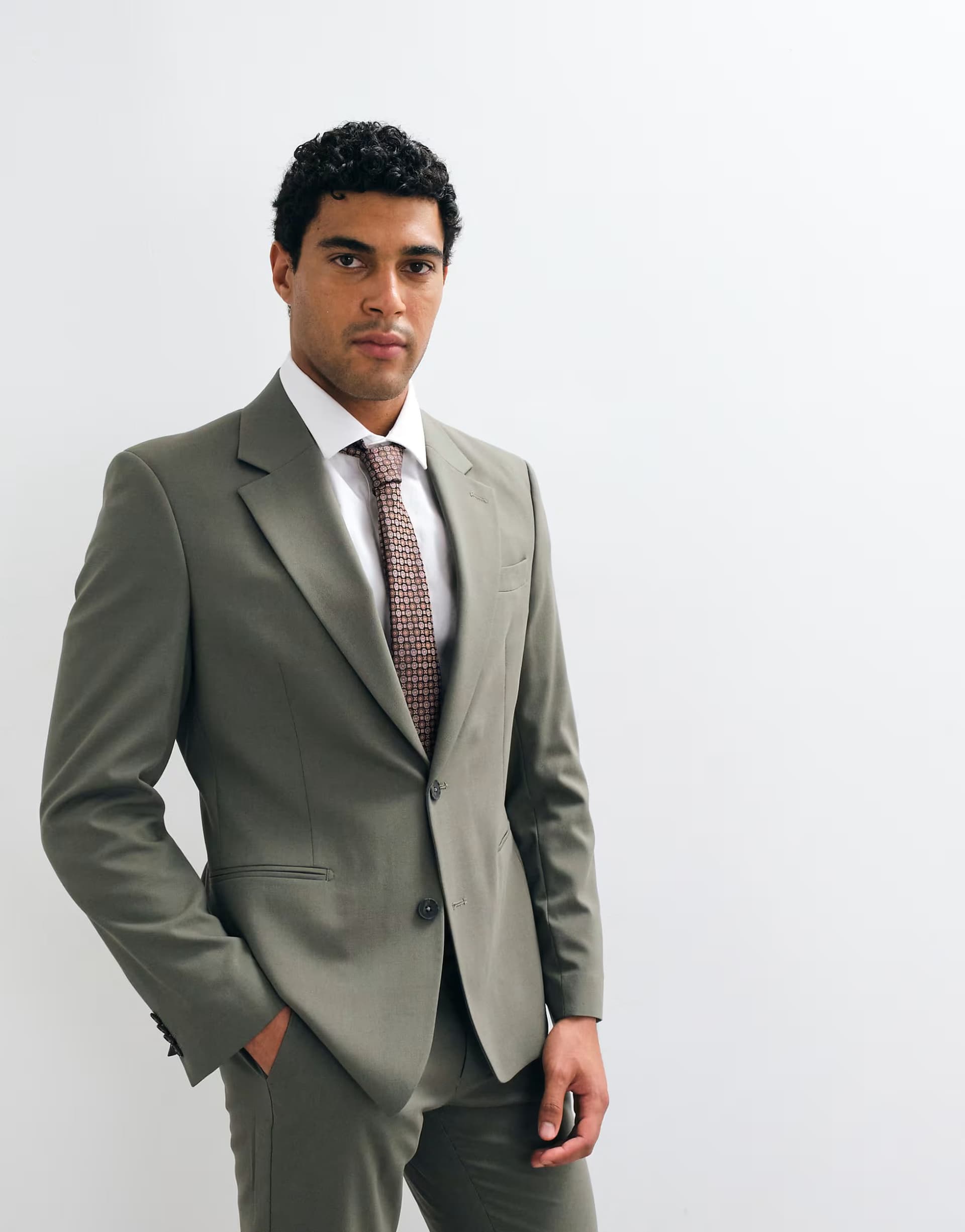 ASOS ASOS DESIGN slim suit blazer in olive green