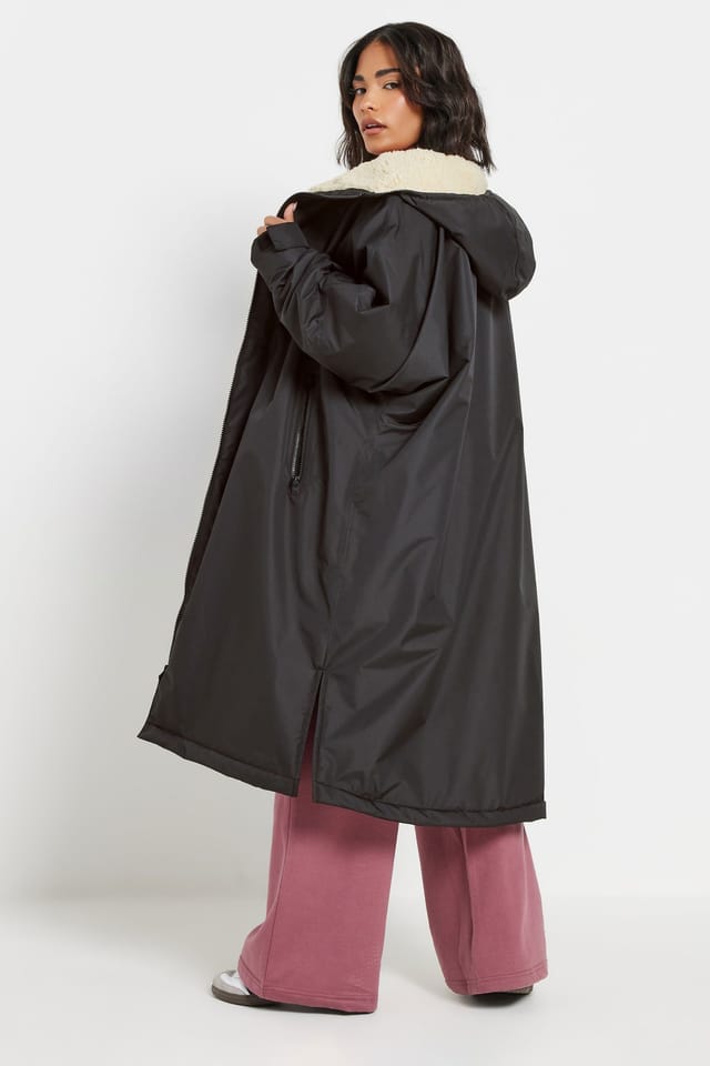 PixieGirl PixieGirl Women's Petite Waterproof Fleece Lined Robe in Black - 3