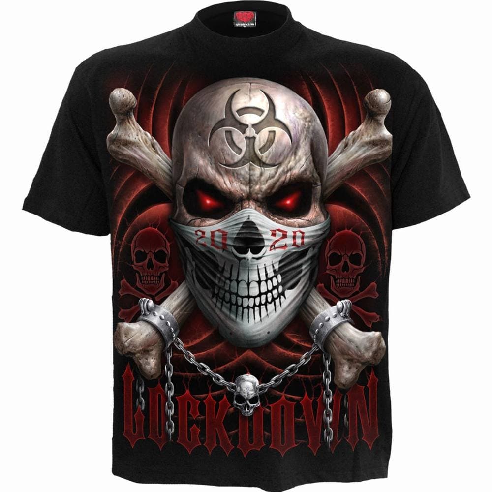 Spiral Direct Spiral Direct Men's Lockdown 2020 Back Print T-Shirt in Black