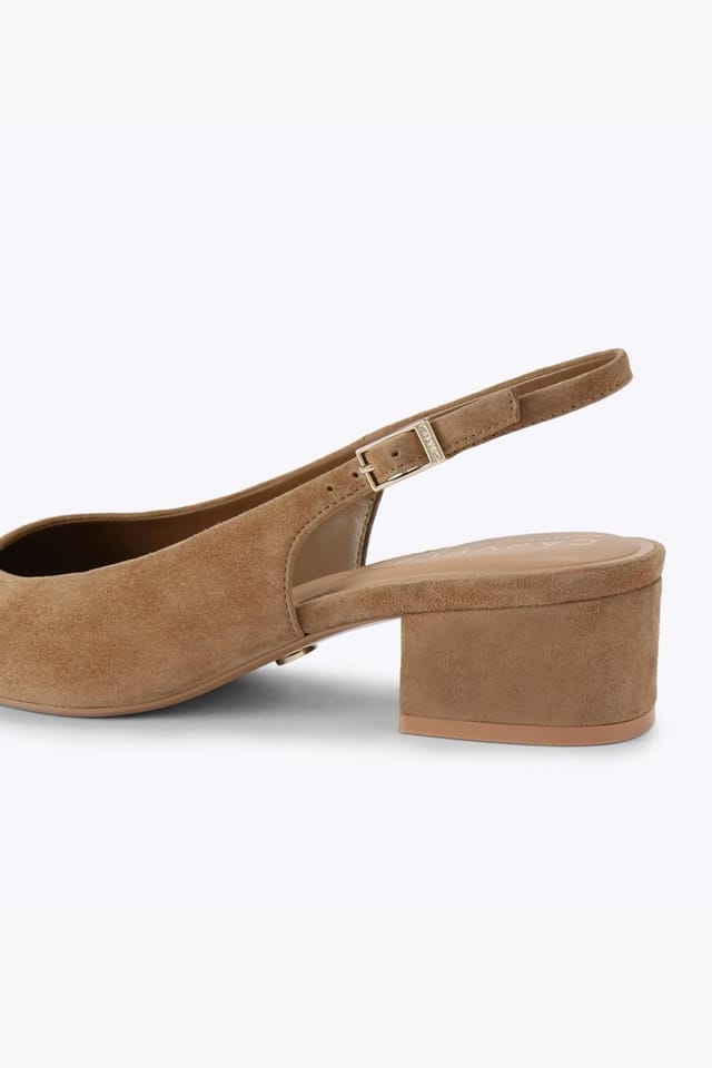 Carvela Carvela Women's 'Armonia Sling' Suede Heels in Camel - 3