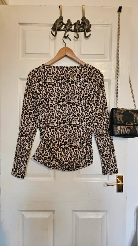 TU Woman TU Leopard Print Ruched Top
