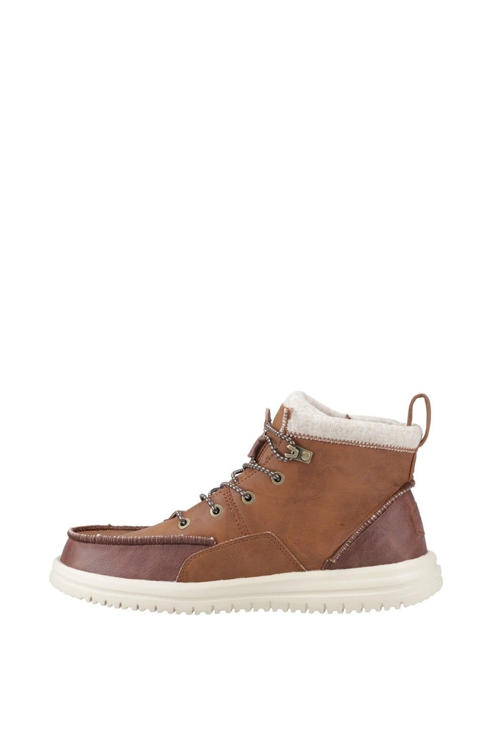 HEY DUDE Hey Dude Men's Bradley Tumbled Classic Boots in Dark Brown - 4