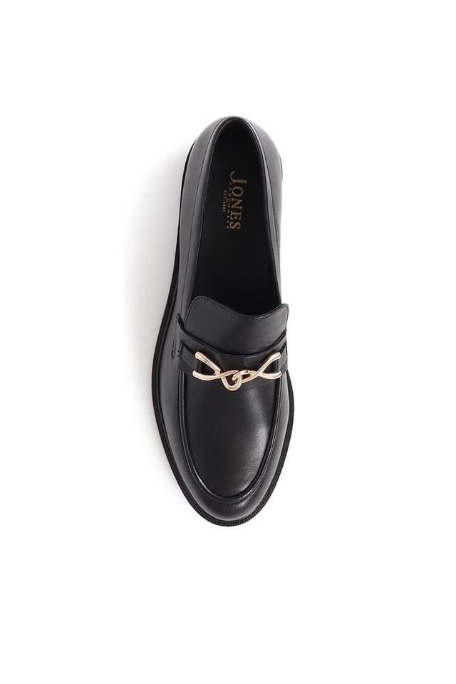 Jones Bootmaker Jones Bootmaker Women's MARI Leather Loafers in Black - 3