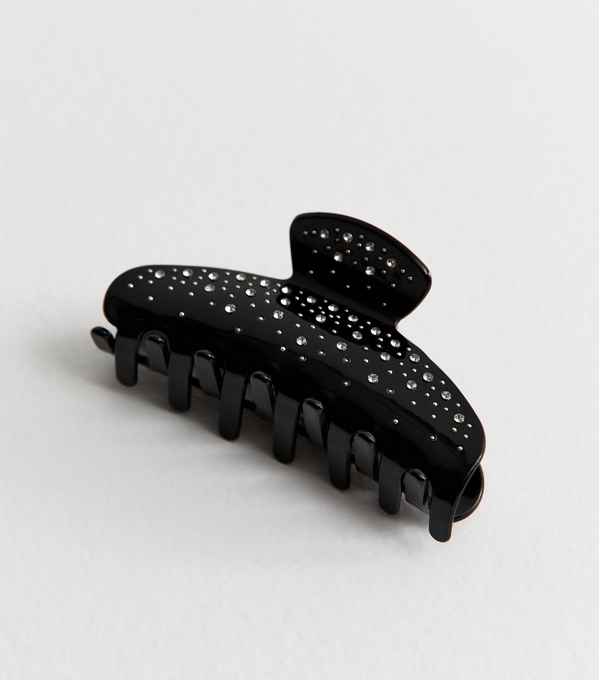 New Look Black Diamante Embellished Curved Hair Clip New Look - 3