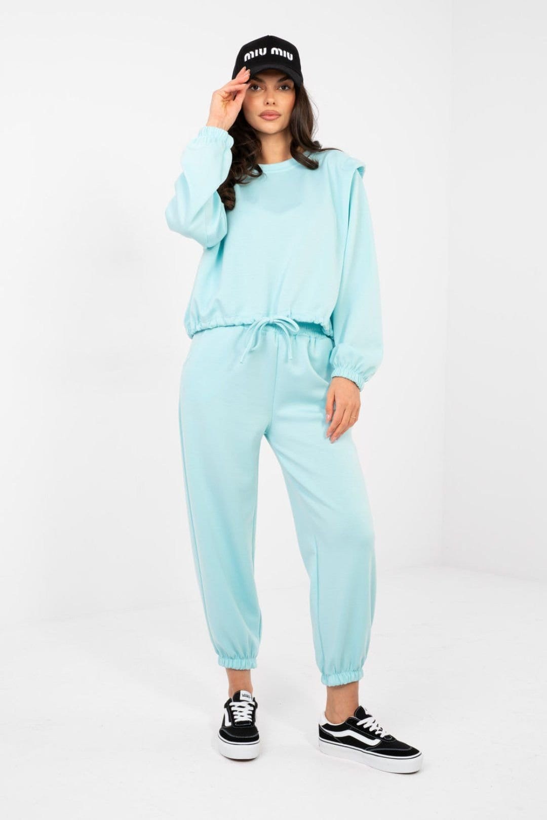 Love Lace Love Lace Women's Soft Viscose Elastane Tracksuit Set in Aqua - 4