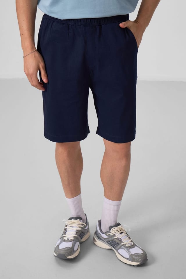 Tommy Life Tommy Life Men's Woven Chino Shorts in Navy - 3
