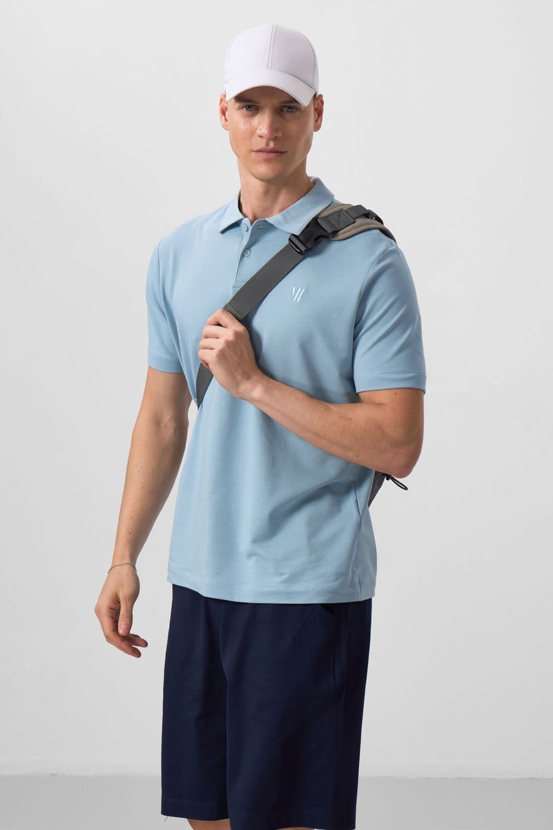 Tommy Life Tommy Life Men's Woven Chino Shorts in Navy - 4