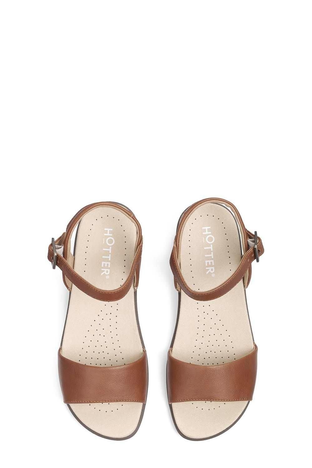 Hotter Hotter Women's Wide Fit 'Tropic' Sandals in Tan - 3