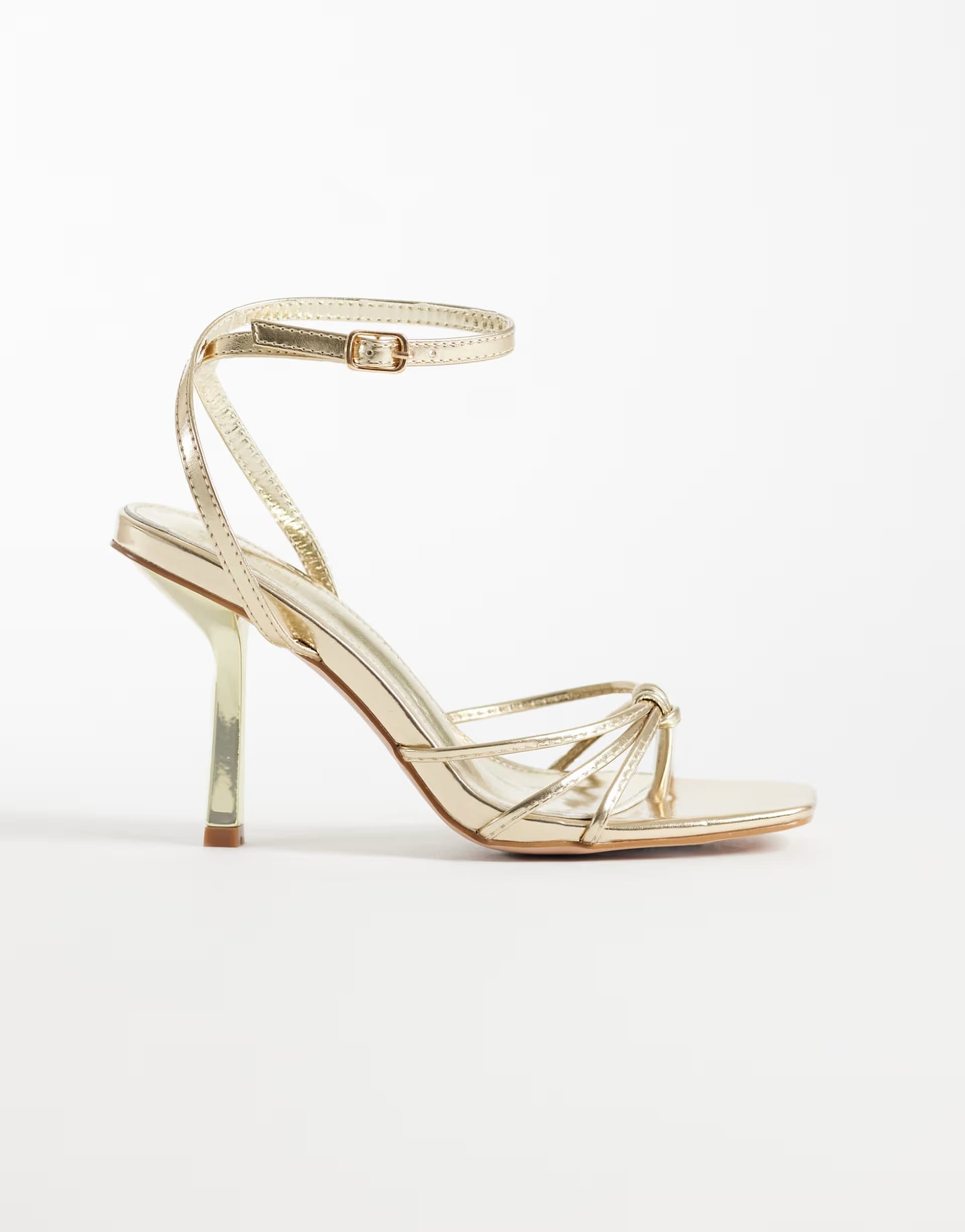ASOS ASOS Simmi London Gold Metallic Strappy Heeled Sandals
