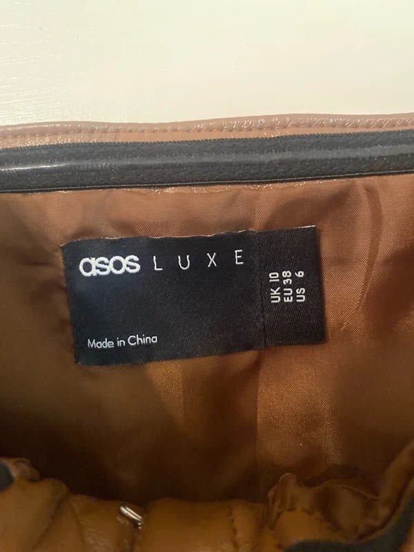 ASOS Leather Look Corset Top