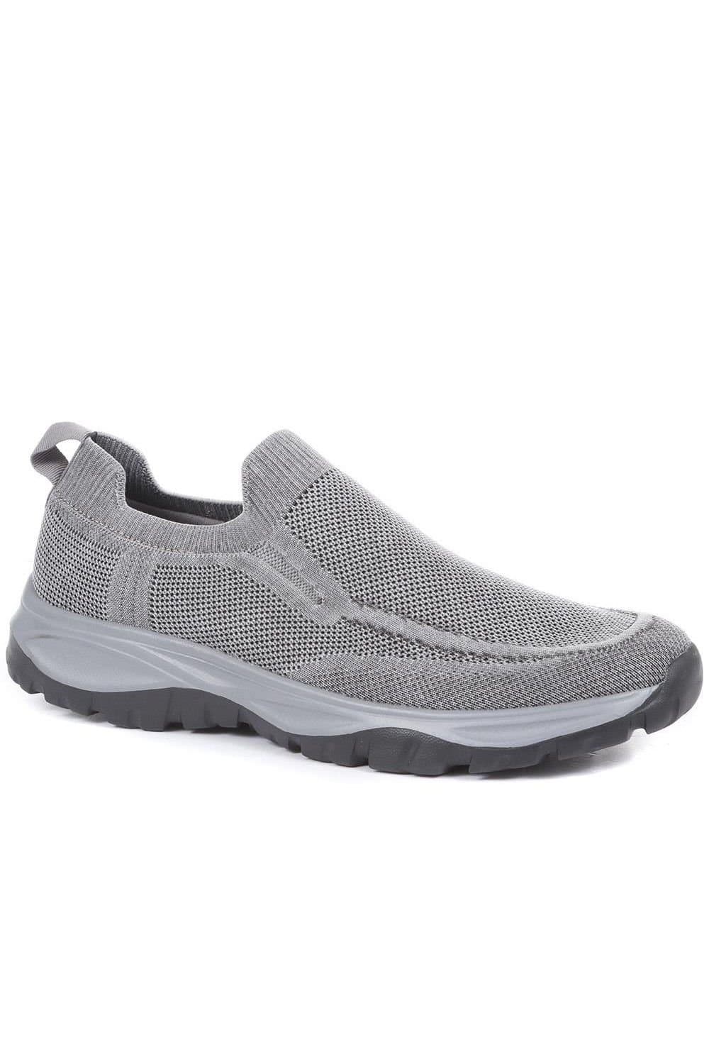 Pavers Pavers Men's Lightweight Slip-On Trainers in Grey