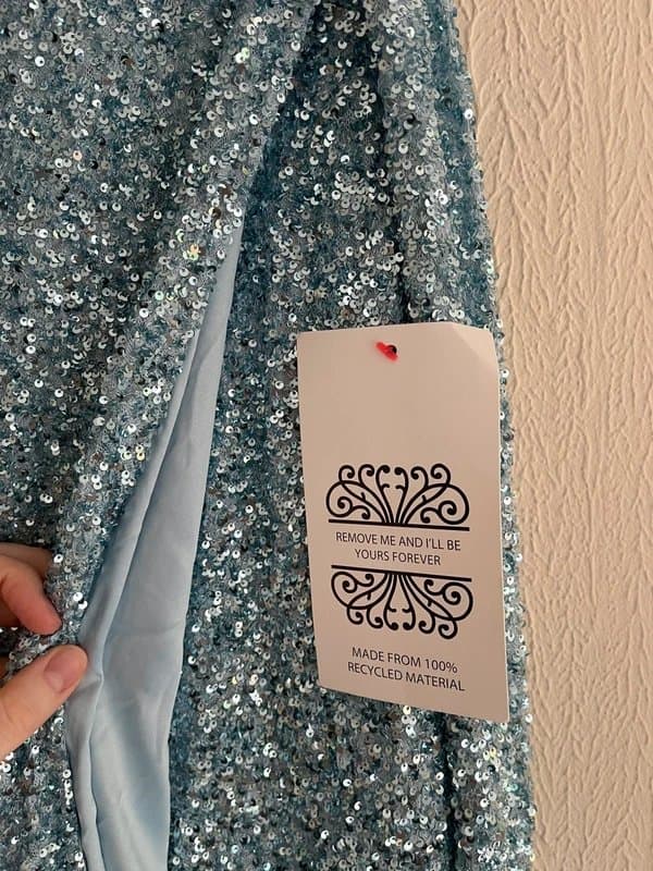 Never Fully Dressed Never fully dressed Ice Blue sequin jaspre skirt BNWT size UK 6P