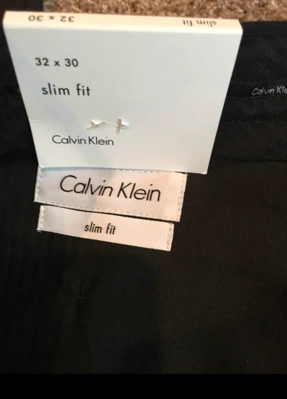 Calvin Klein Calvin Klein Men’s Black Slim Fit Pants NWT
