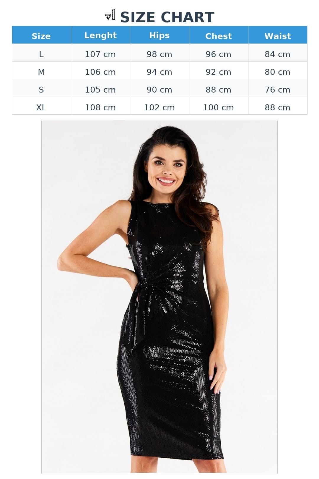 Love Lace Love Lace Women's Awama Fitted Dress with Asymmetrical Waist in Black - 4