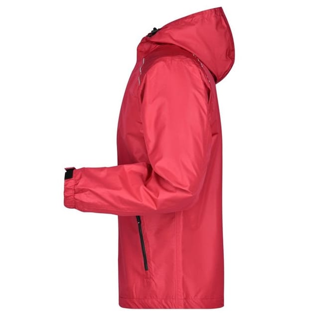James and Nicholson James and Nicholson Men's Waterproof Jacket in Red - 3