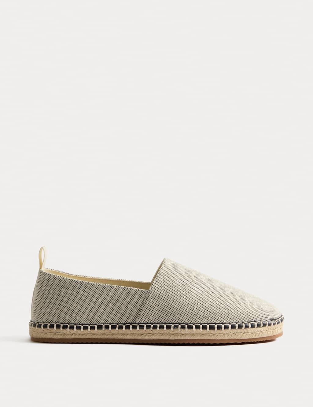 Marks & Spencer M&S Ecru Mix Slip-On Espadrilles for Men