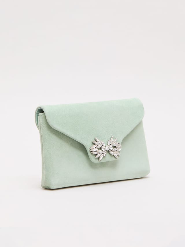 Phase Eight Phase Eight Women's Sparkle Clutch Bag in Mint - 2