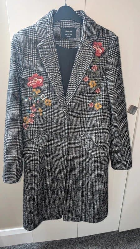 Bershka Bershka Tweed  Coat Size Small.