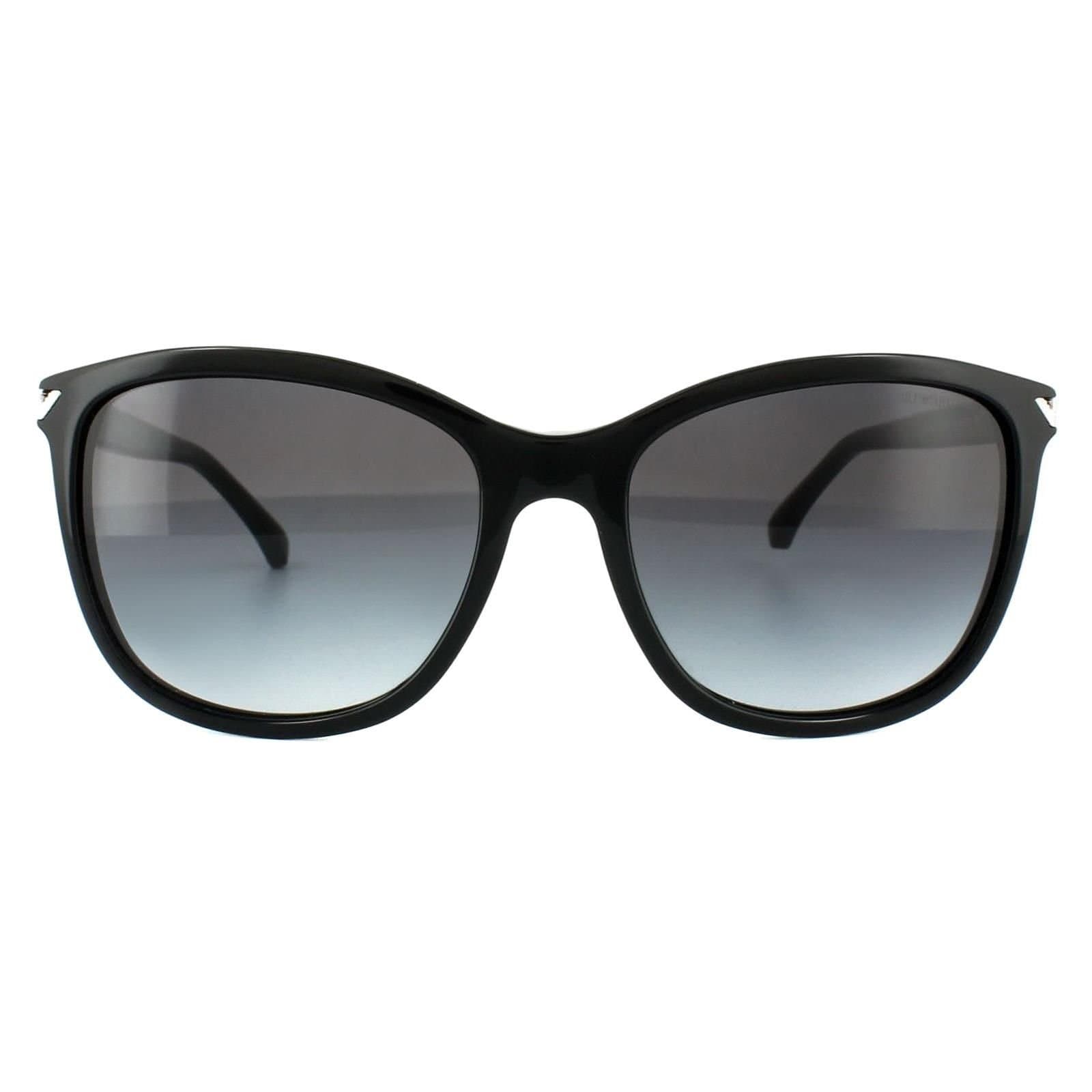 Emporio Armani Emporio Armani Women's Rectangle Black Grey Gradient 4060 Sunglasses