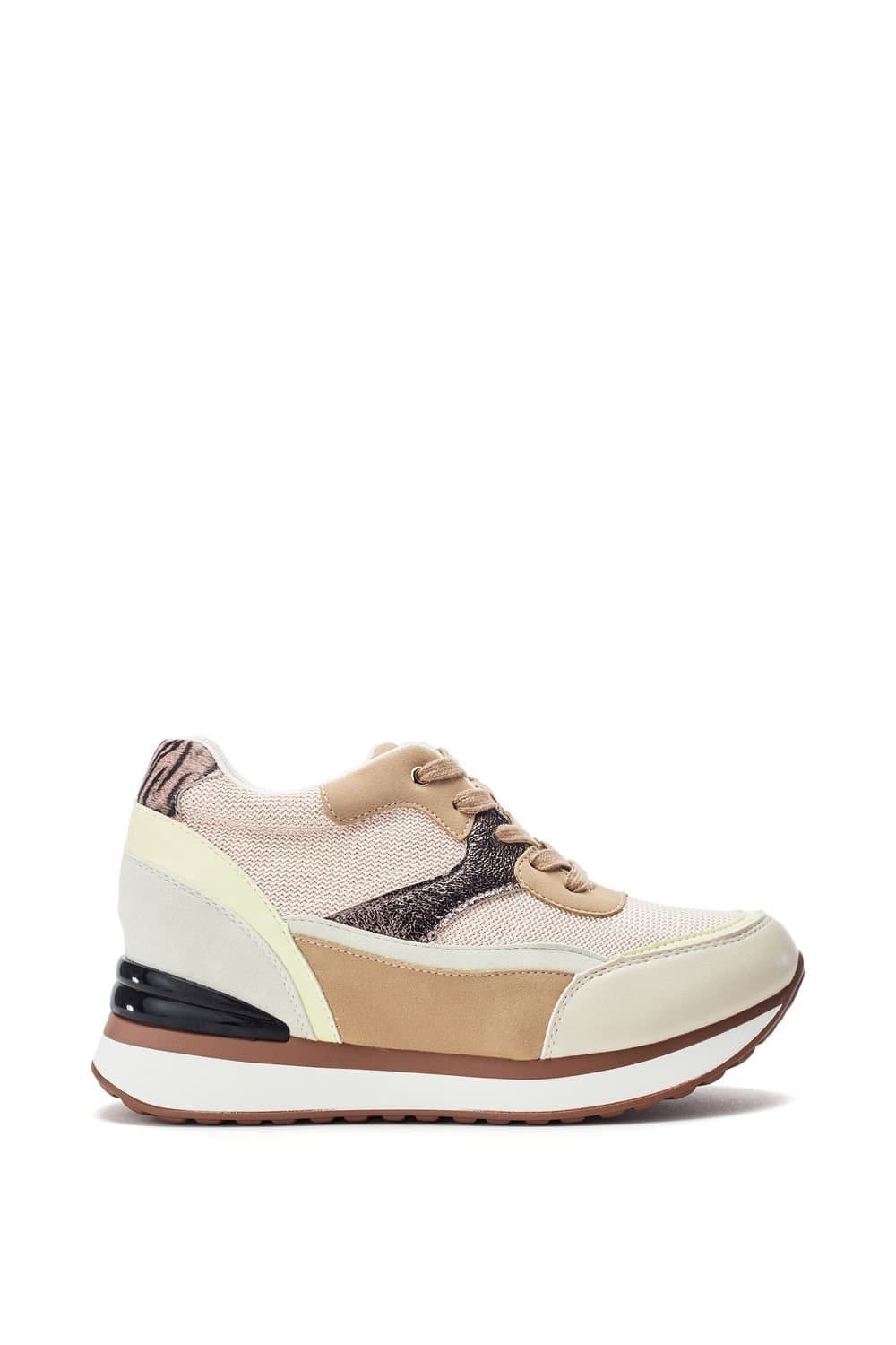 Moda In Pelle Moda In Pelle Women's 'Reo' Textile Trainers in Beige