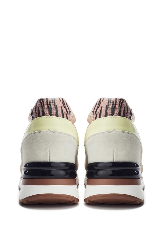 Moda In Pelle Moda In Pelle Women's 'Reo' Textile Trainers in Beige - 3