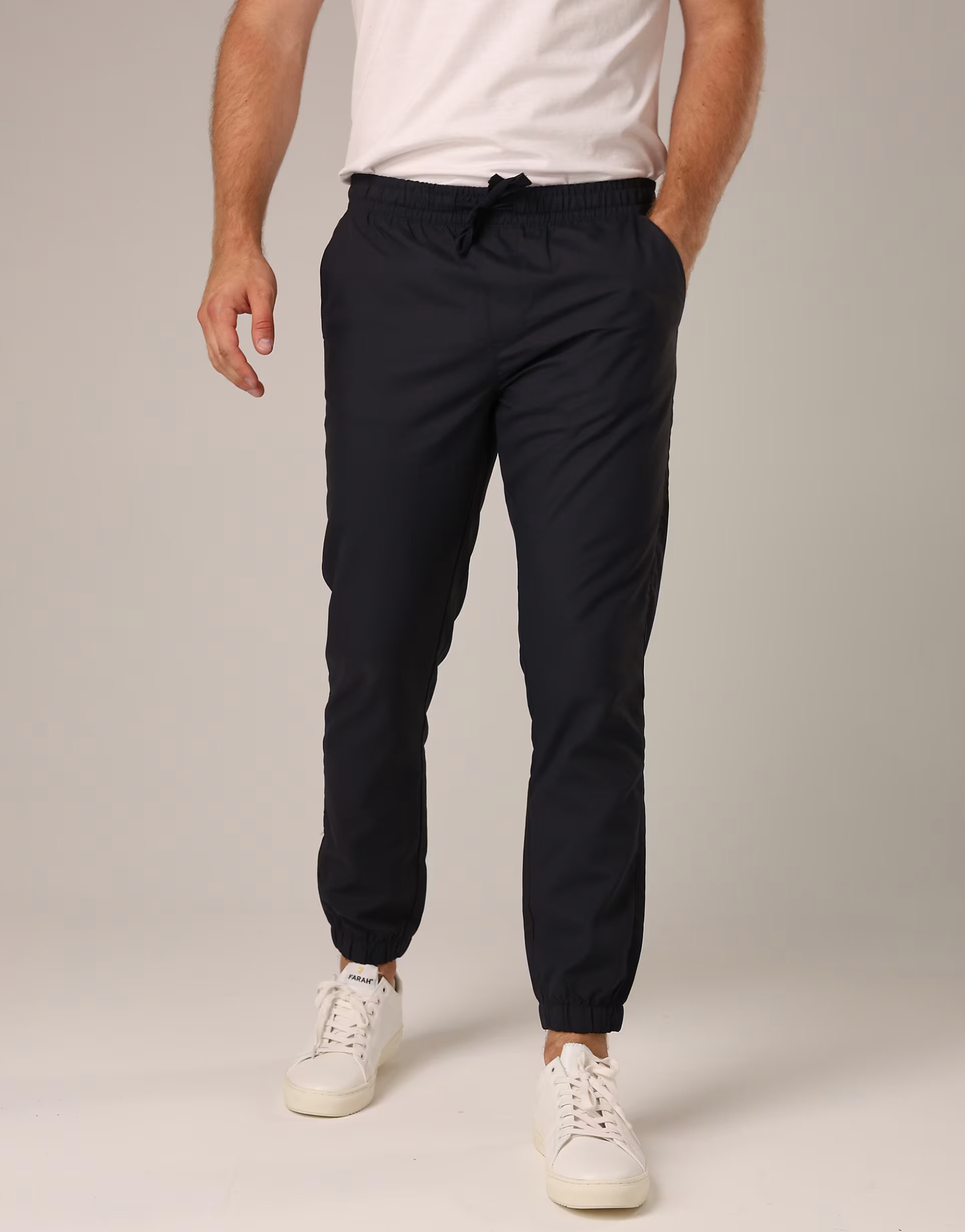 ASOS French Connection Nylon tech cuffed trousers in navy - 1