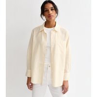 New Look Women's Yellow Striped Cotton Shirt New Look - 3