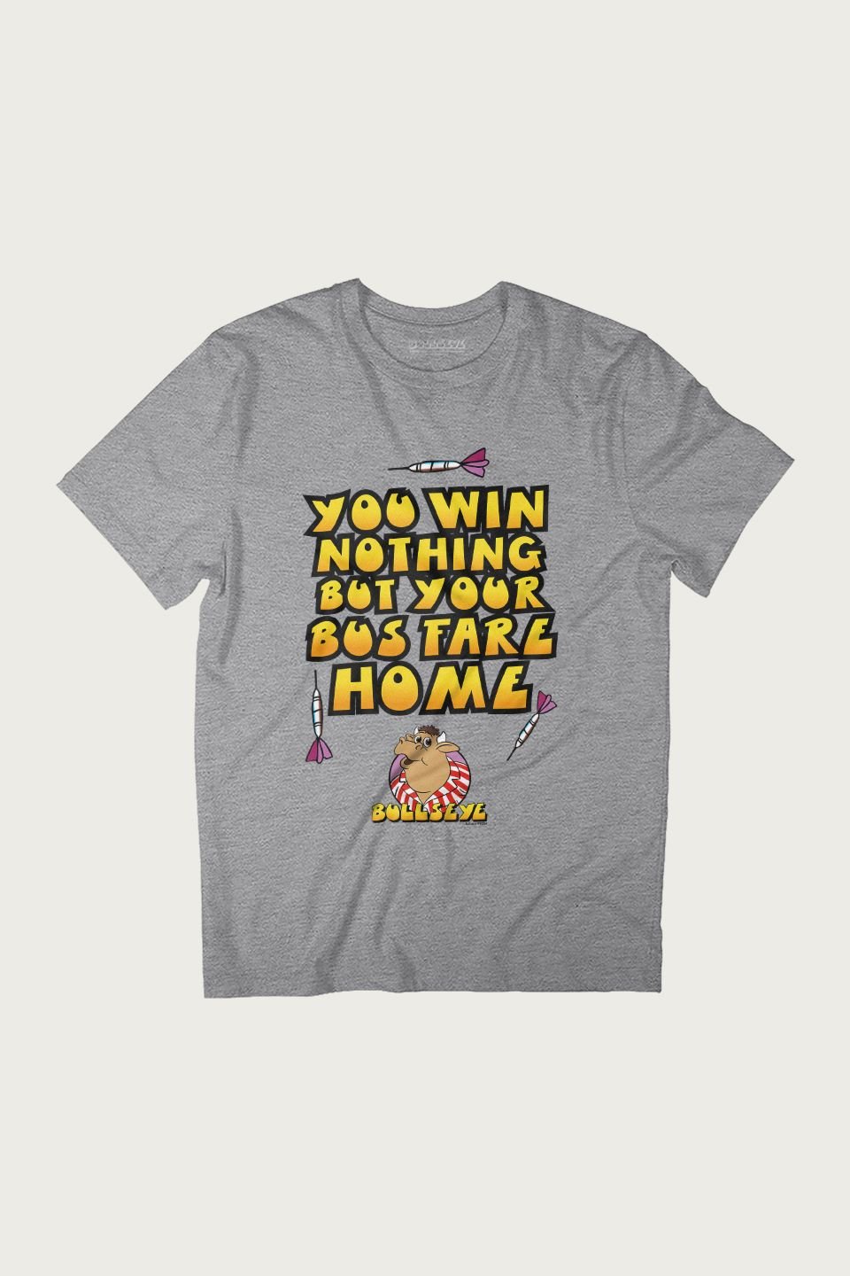 Bullseye Bullseye Men's You Win Nothing But Your BFH T-Shirt in Mid Grey - 2