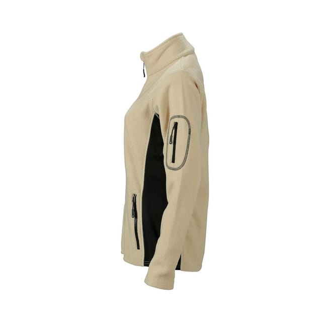 James and Nicholson James and Nicholson Women's Strong Work Fleece Jacket in Stone - 3