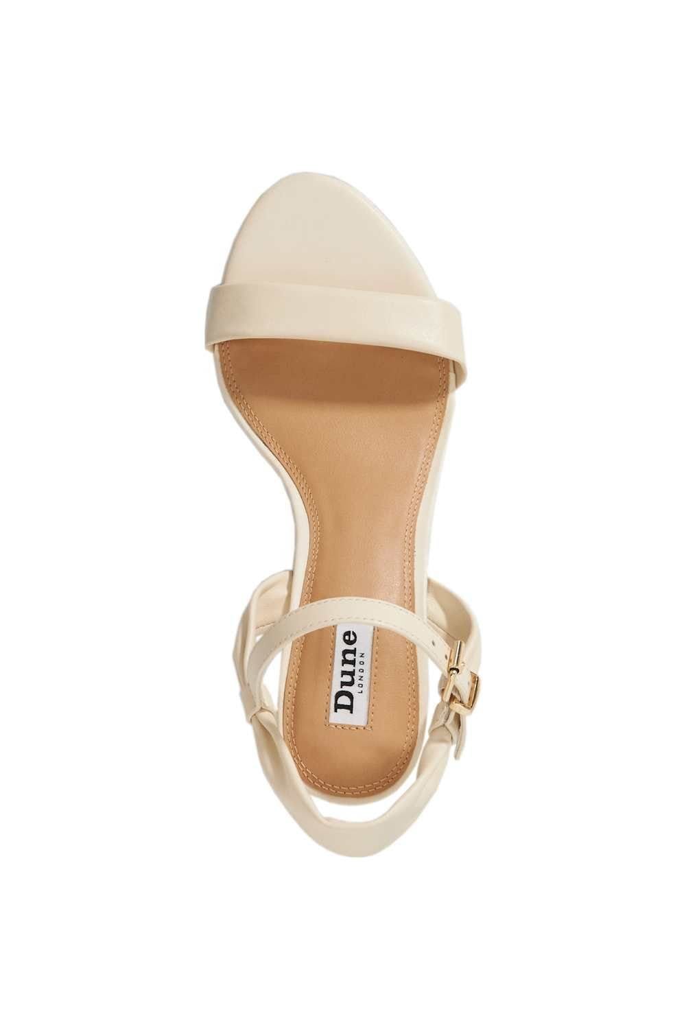 Dune London Dune London Women's Wide Fit 'Jaliz' Leather Sandals in Natural - 4