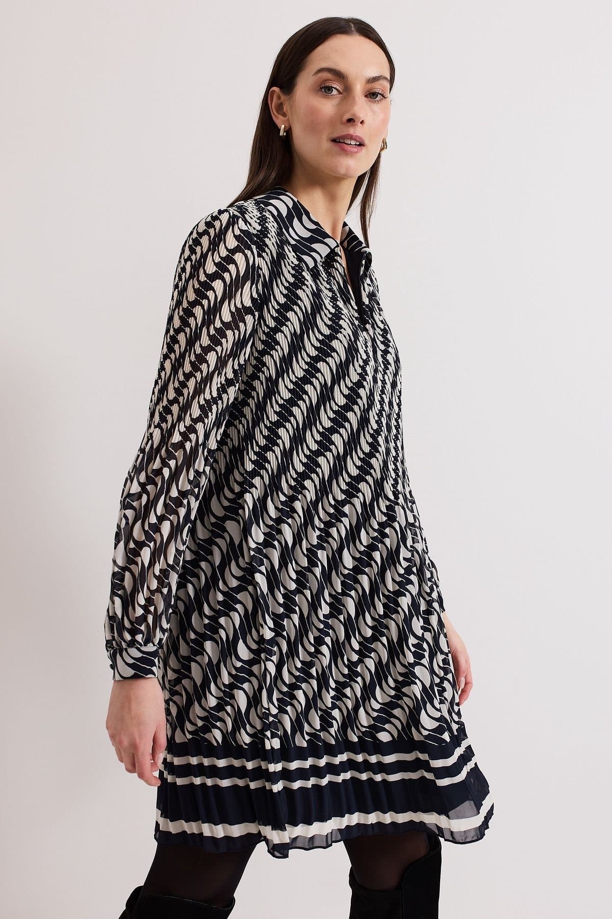 Phase Eight Phase Eight Women's Eleanor Swing Dress in Dark Navy