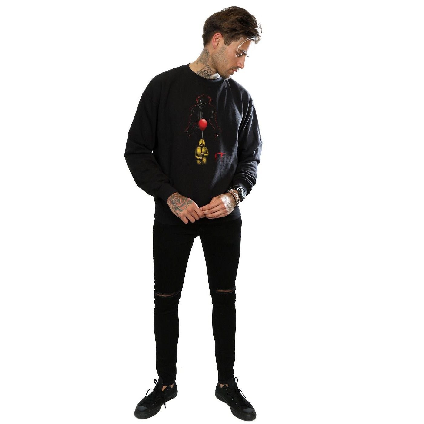 IT IT Men's Pennywise Shadow Sweatshirt in Black - 1