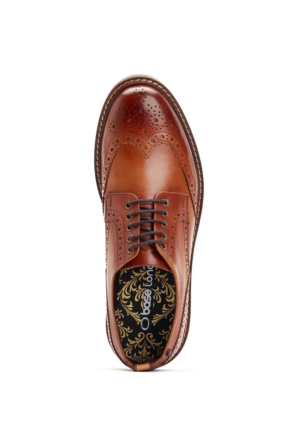 Base London Base London Men's Jagger Brogue Shoe in Tan - 4