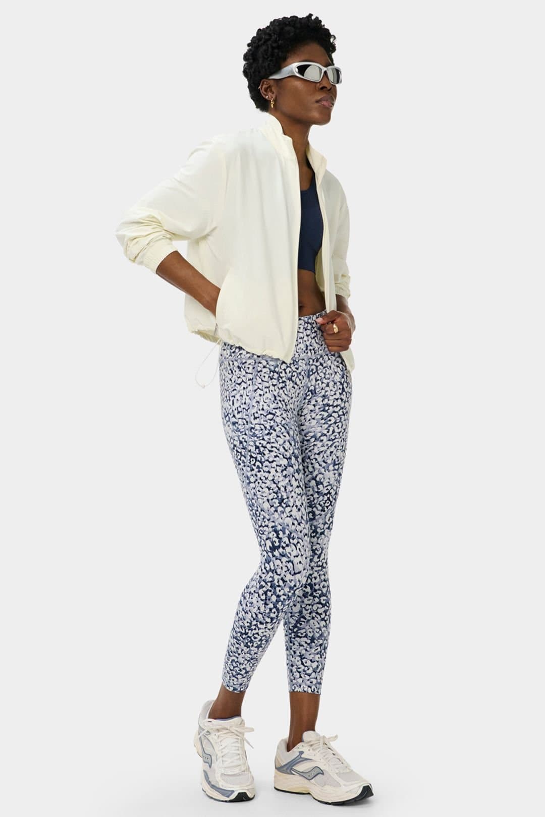 Sweaty Betty Sweaty Betty Women's Power 7/8 Workout Leggings Blue Lynx Print