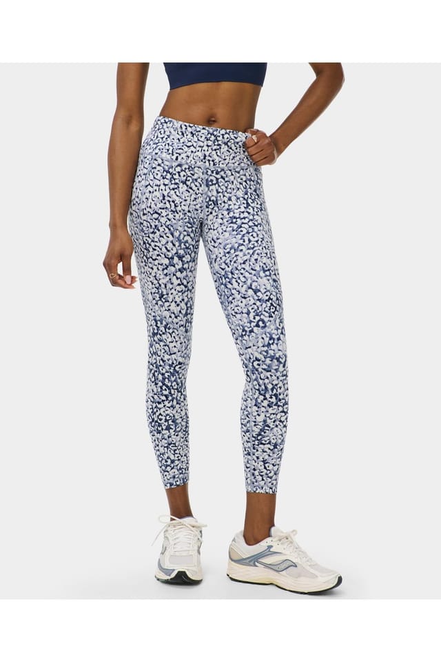 Sweaty Betty Sweaty Betty Women's Power 7/8 Workout Leggings Blue Lynx Print - 3