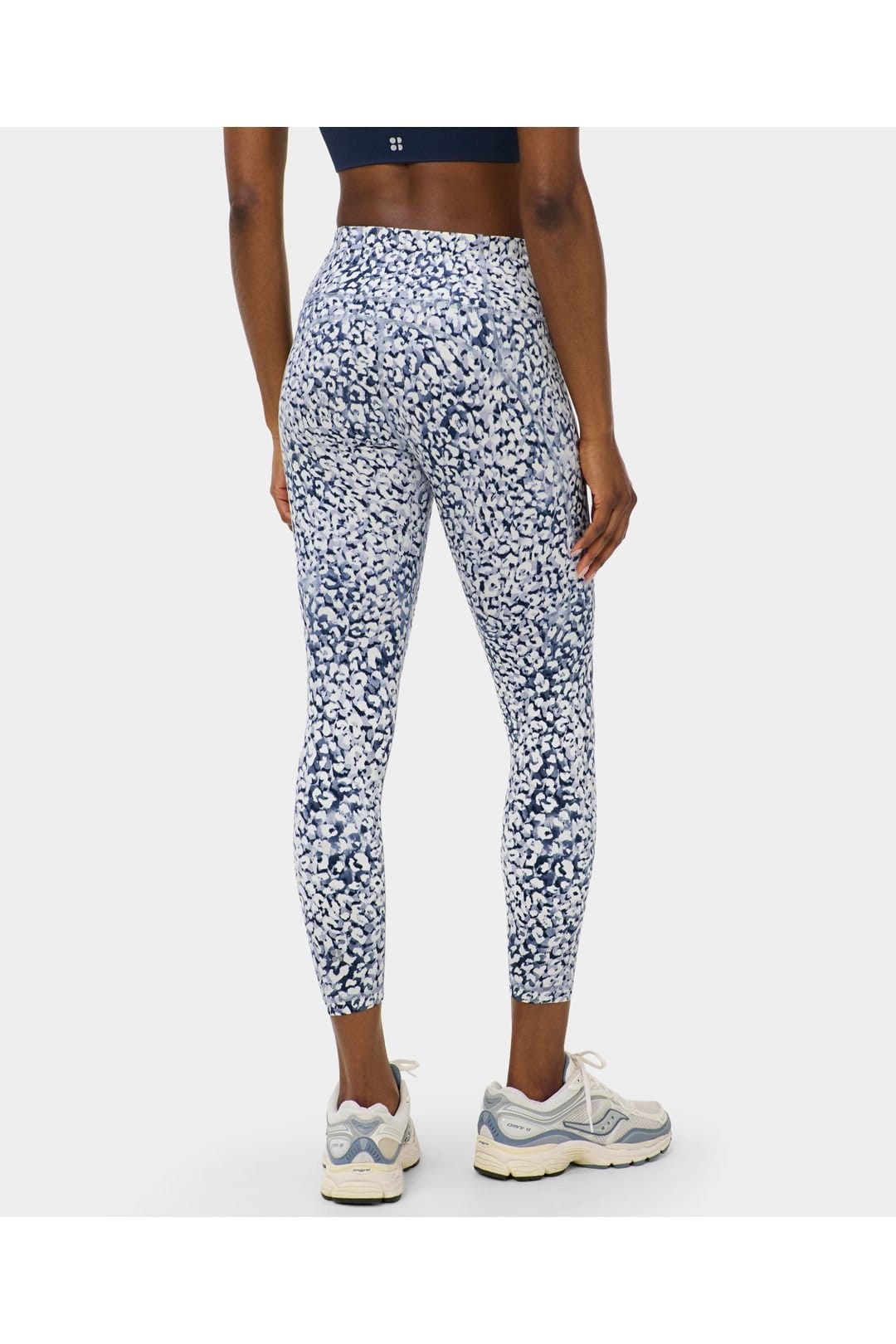 Sweaty Betty Sweaty Betty Women's Power 7/8 Workout Leggings Blue Lynx Print - 4