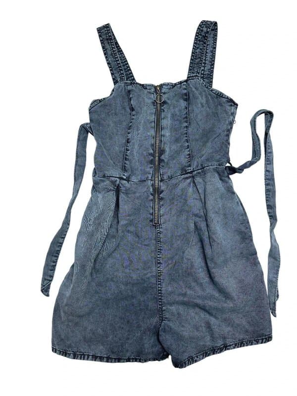 New Look New look jumpsuit size xs 6 womens playsuit blue denim belted stretch eu34