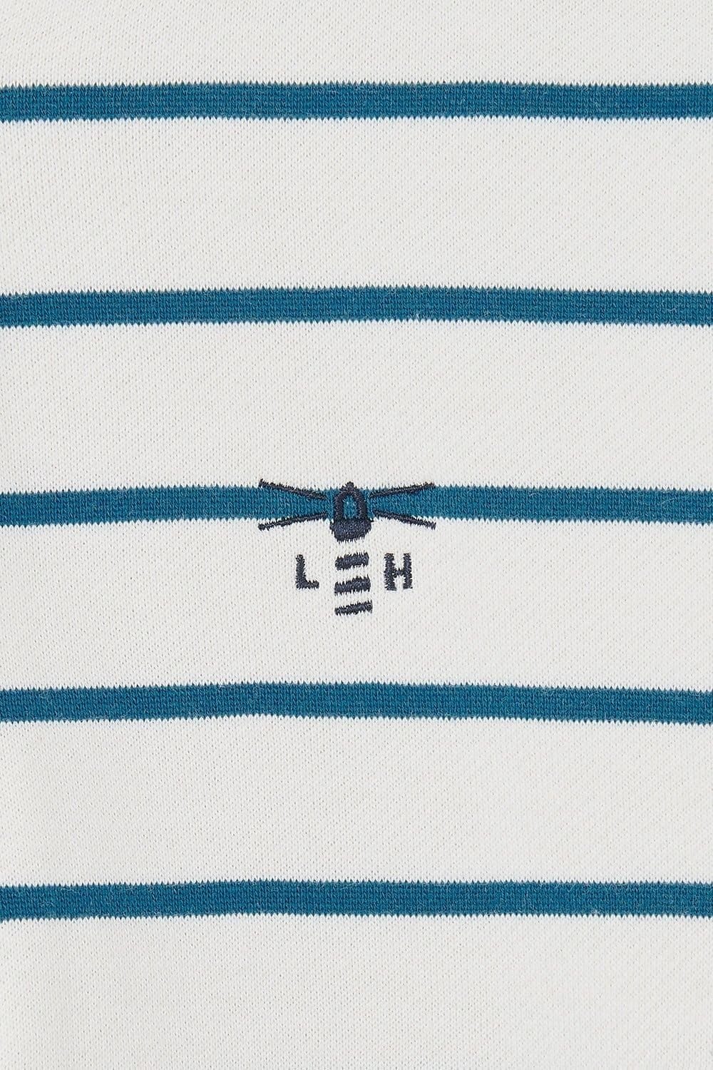 Lighthouse Clothing Lighthouse Clothing Women's Haven Jersey Popper Detail Cotton Top in Teal - 4