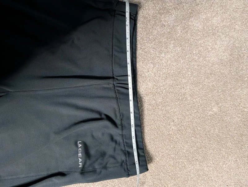L.A. Gear LA Gear Black Cropped Leggings Size UK 16 Gym Training Yoga