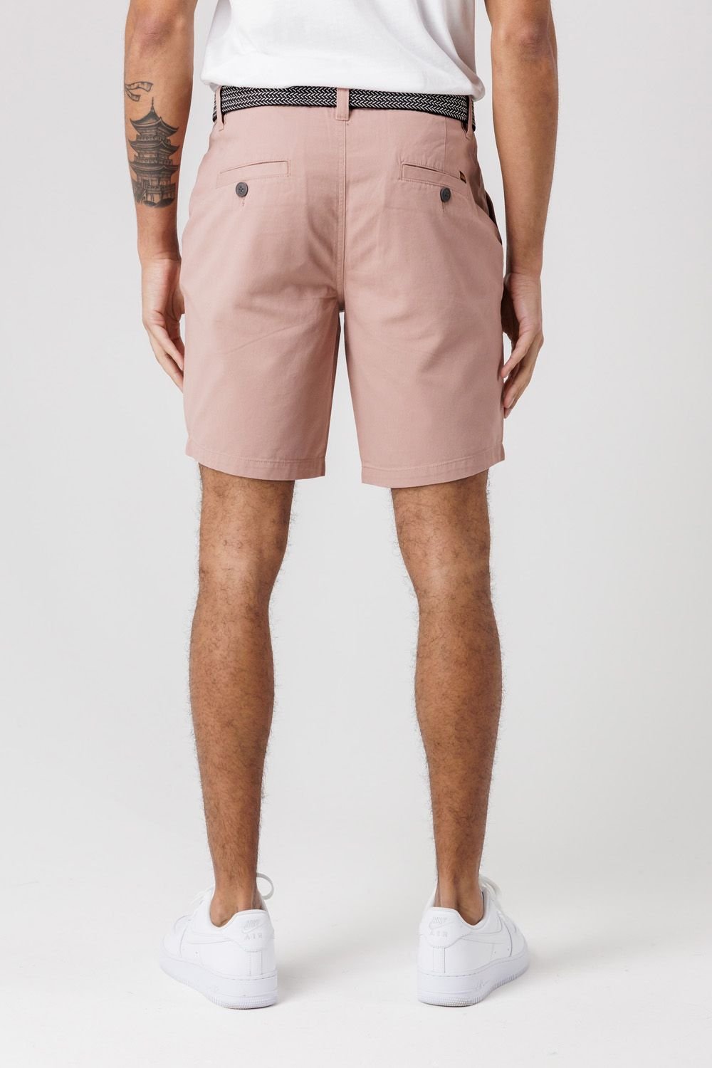Tokyo Laundry Tokyo Laundry Men's Cotton Twill Peached Shorts in Pink - 2