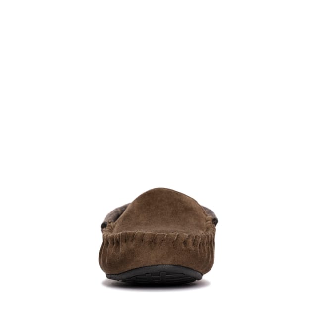 Clarks Clarks Men's Fireside Mocc Dark Brown Slippers - 3